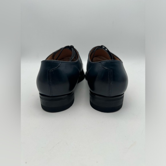 DAPPER SHOES CO. Handcrafted Genuine Leather Men's Blue Oxfords Sz 9 - Picture 9 of 9